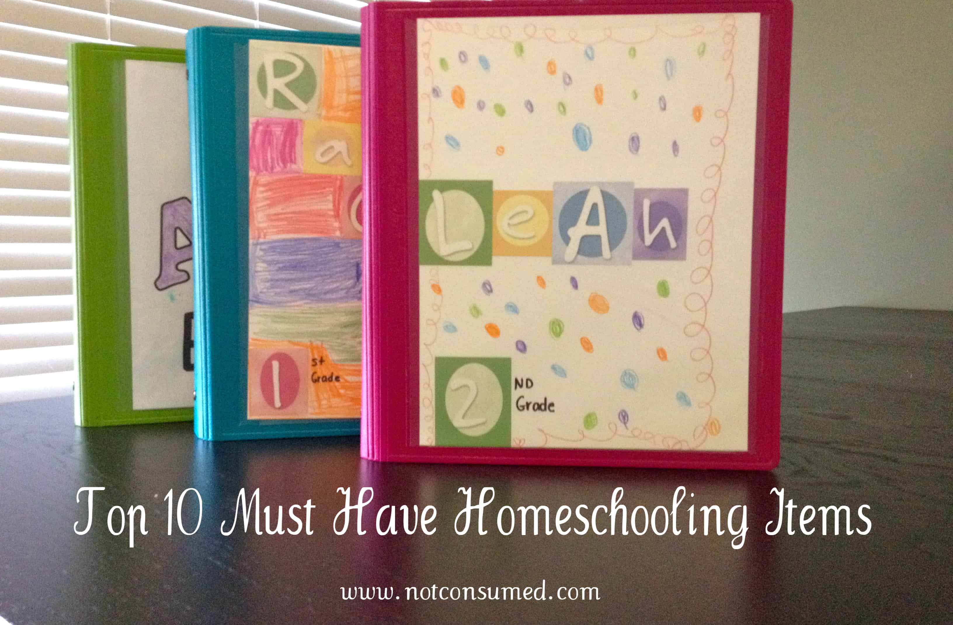 top 10 must have items for homeschooling