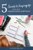 5 Secrets to Keeping Up with your Homeschool Portfolio