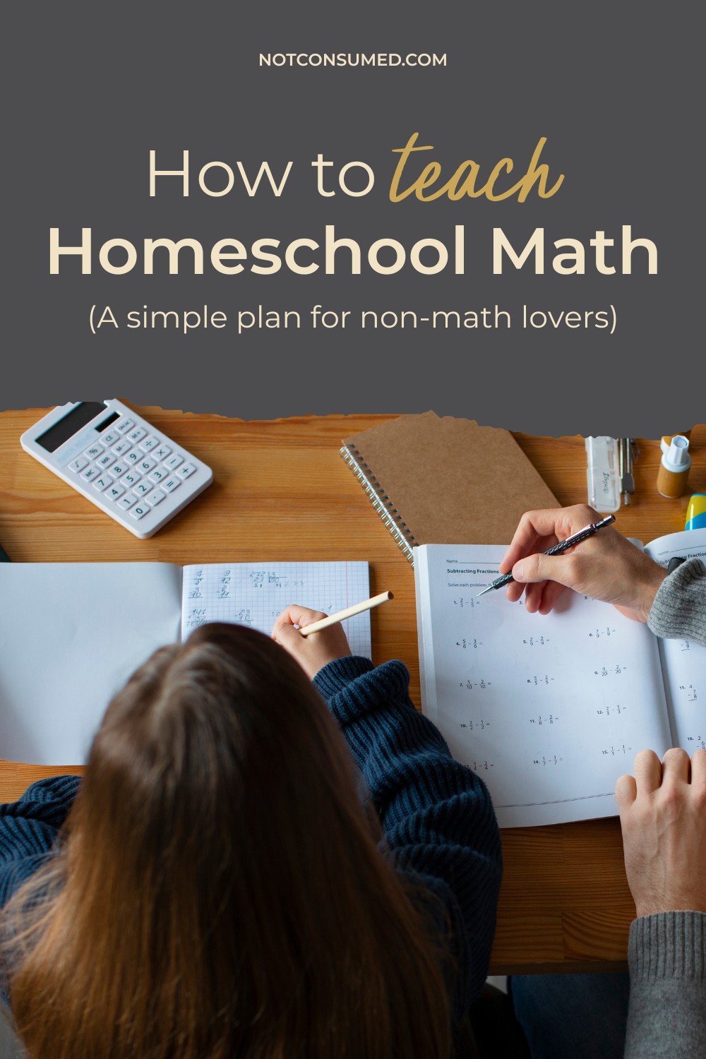 Math... I have to admit just the word once made me feel a twinge of queasy. Today I'm sharing with you how I learned to love teaching homeschool math.