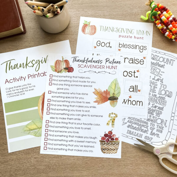 Thanksgiving Activity Printables