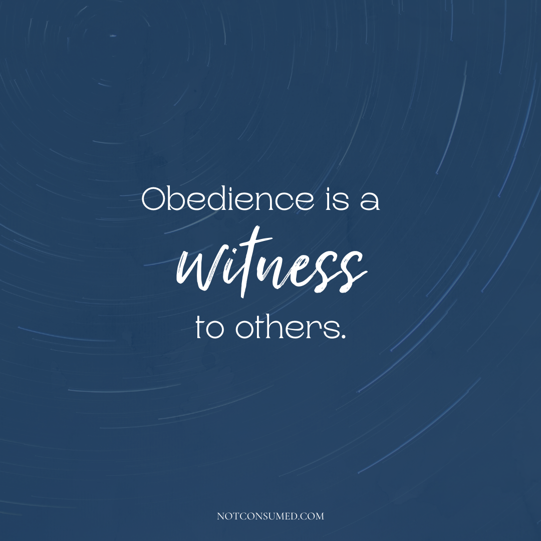 Obedience is witness