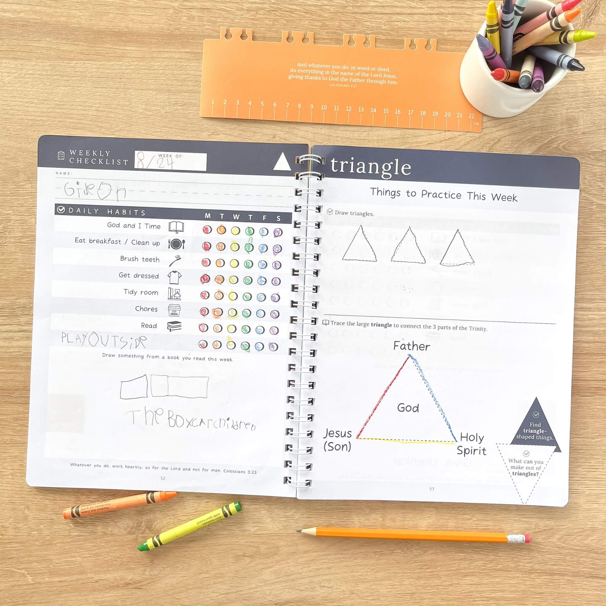 Primary homeschool planner