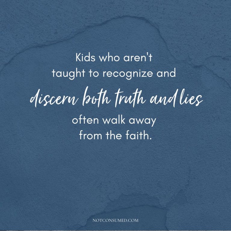 5 Ways to Help Kids Stand Firm in the Faith | Not Consumed