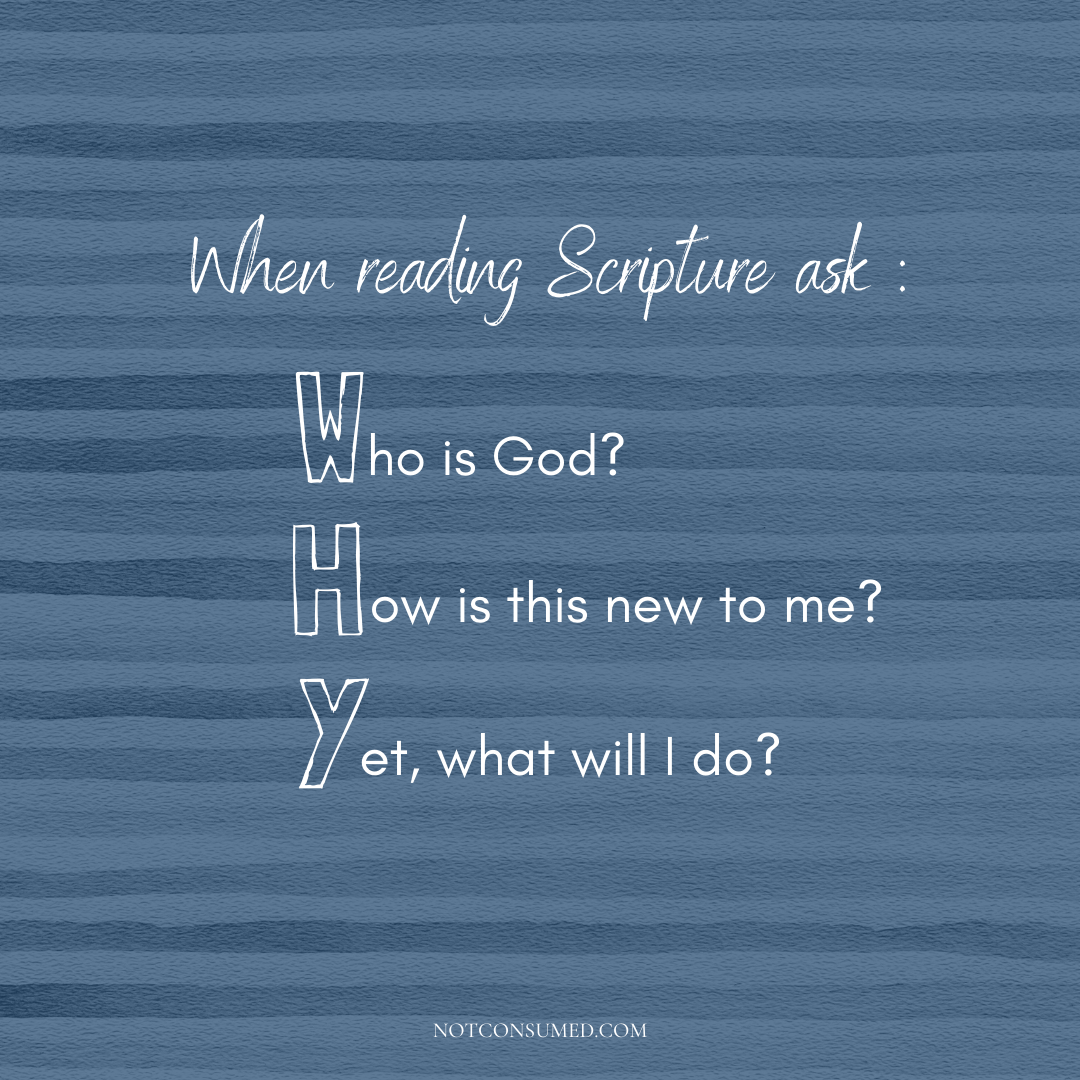 WHY Think about scripture