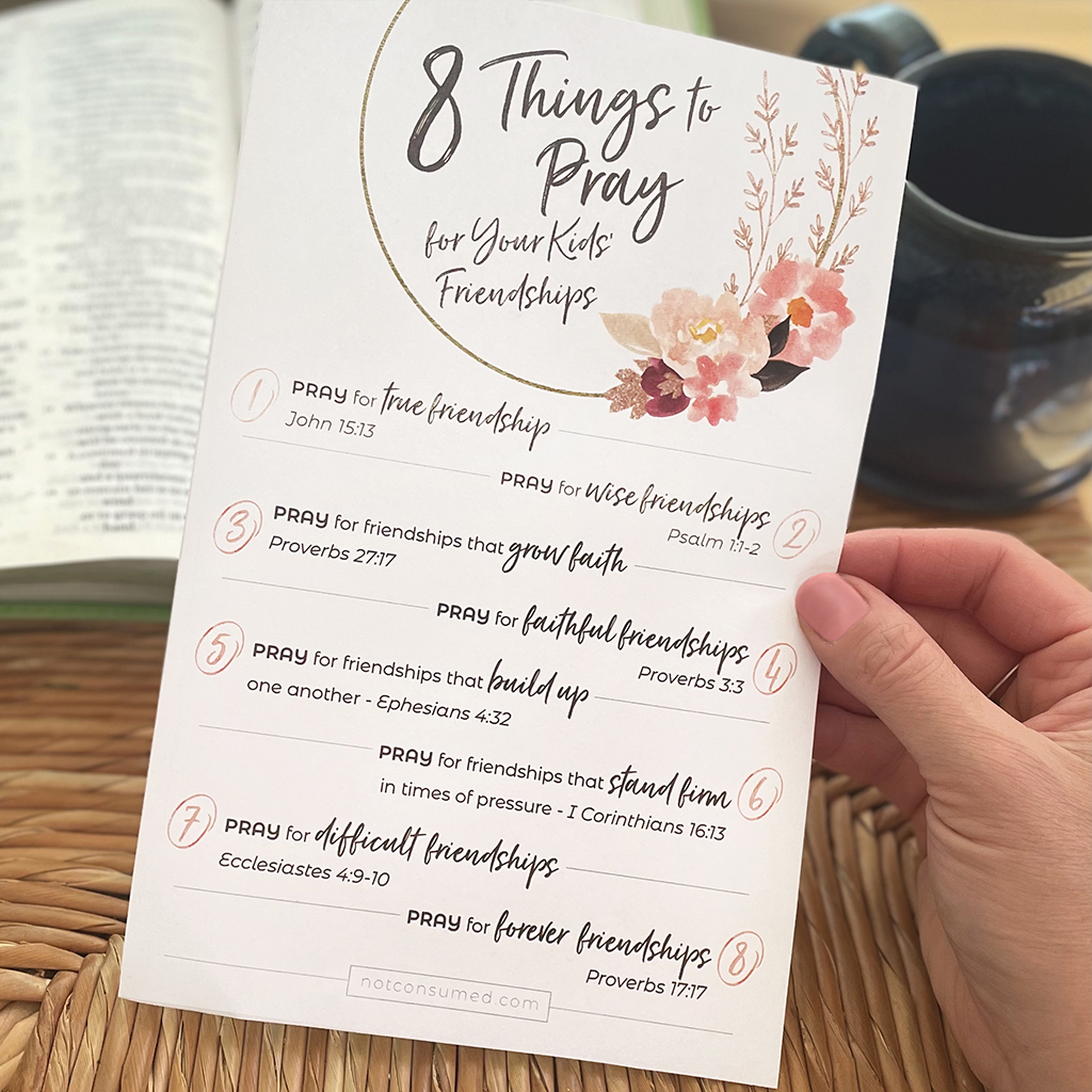 8 Prayers for Friendship | Free Printable for Parents