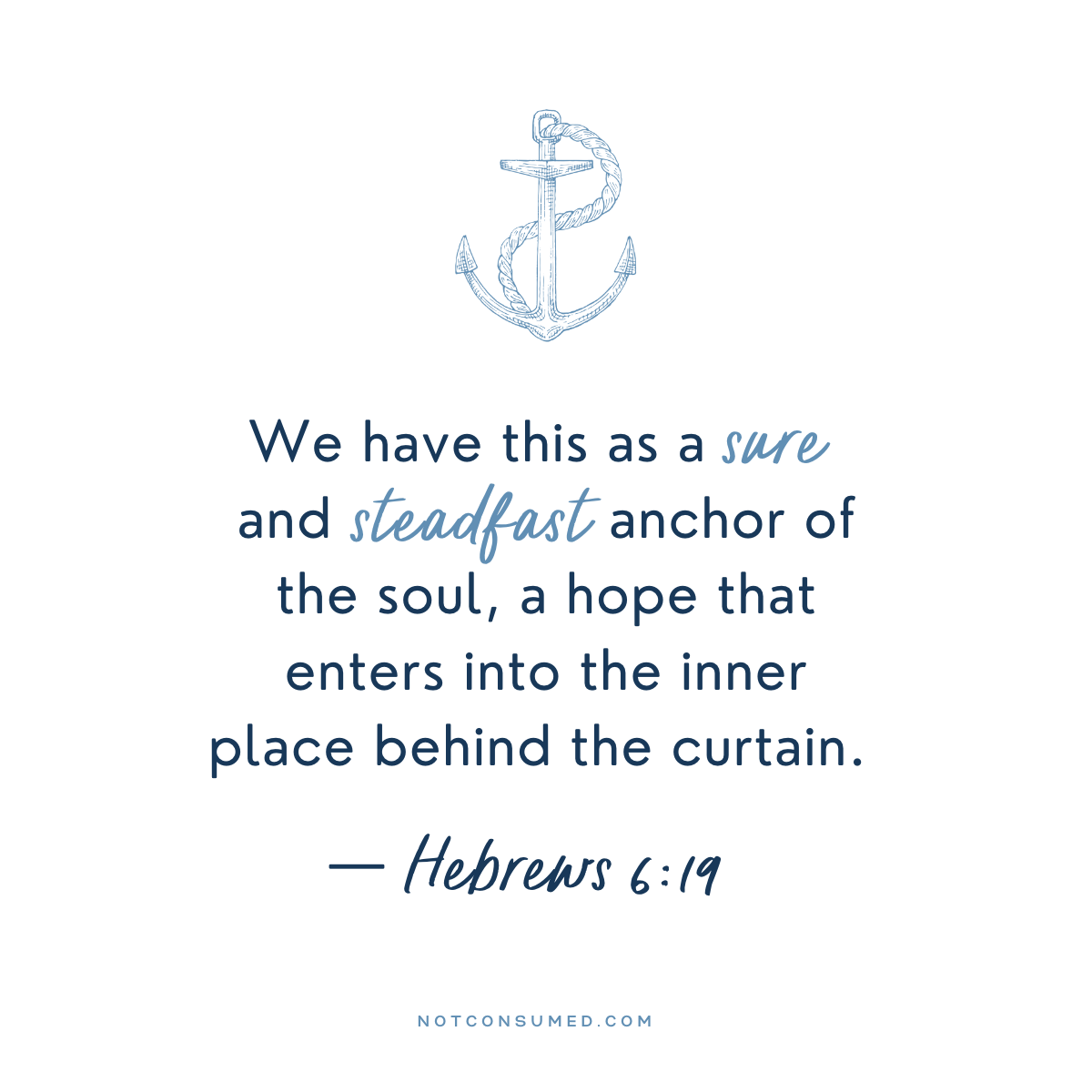 Anchored Scripture- Hebrews 6:19