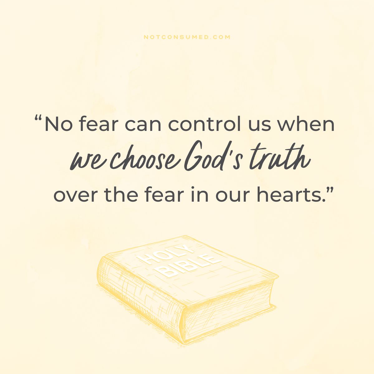 No fear can control us quote
