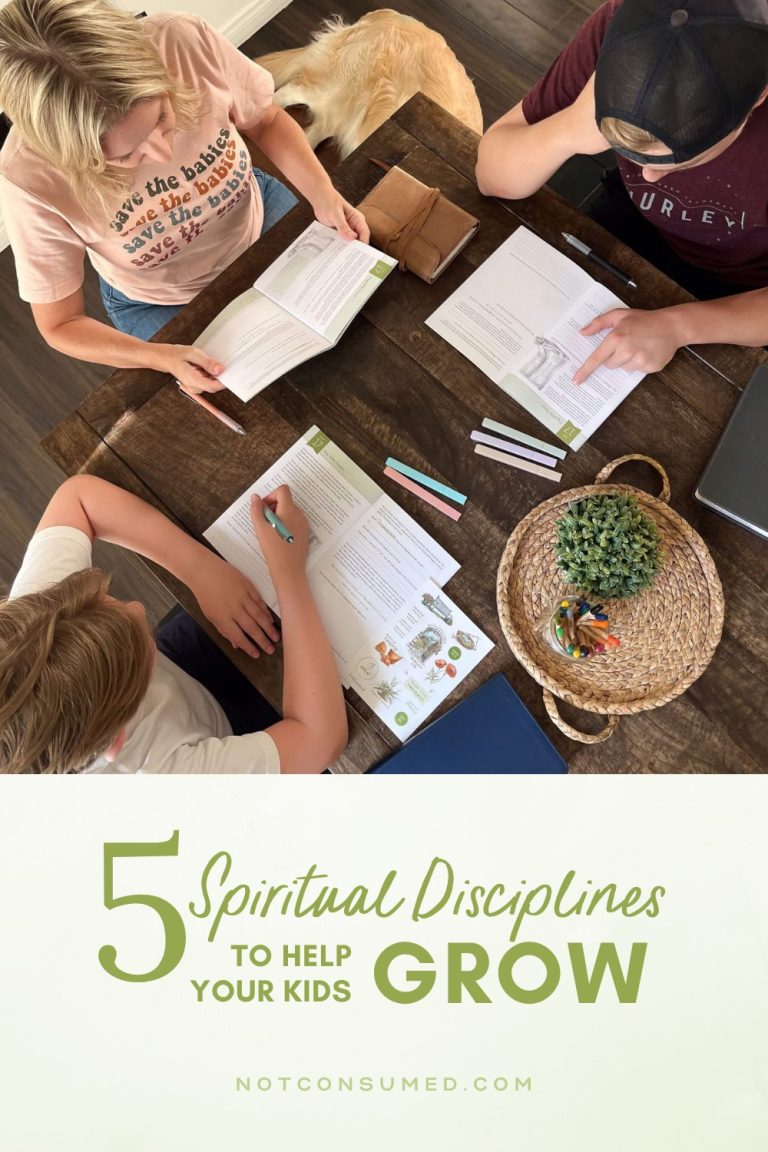 Five Spiritual Disciplines to Help Your Kids Grow 