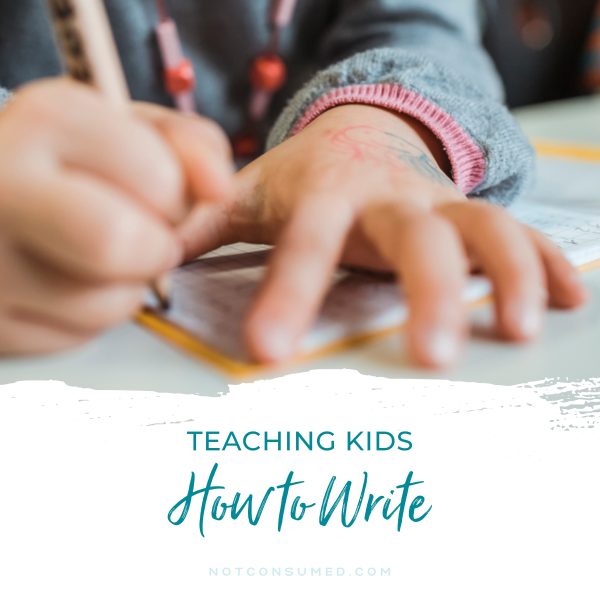 Teaching kids how to write