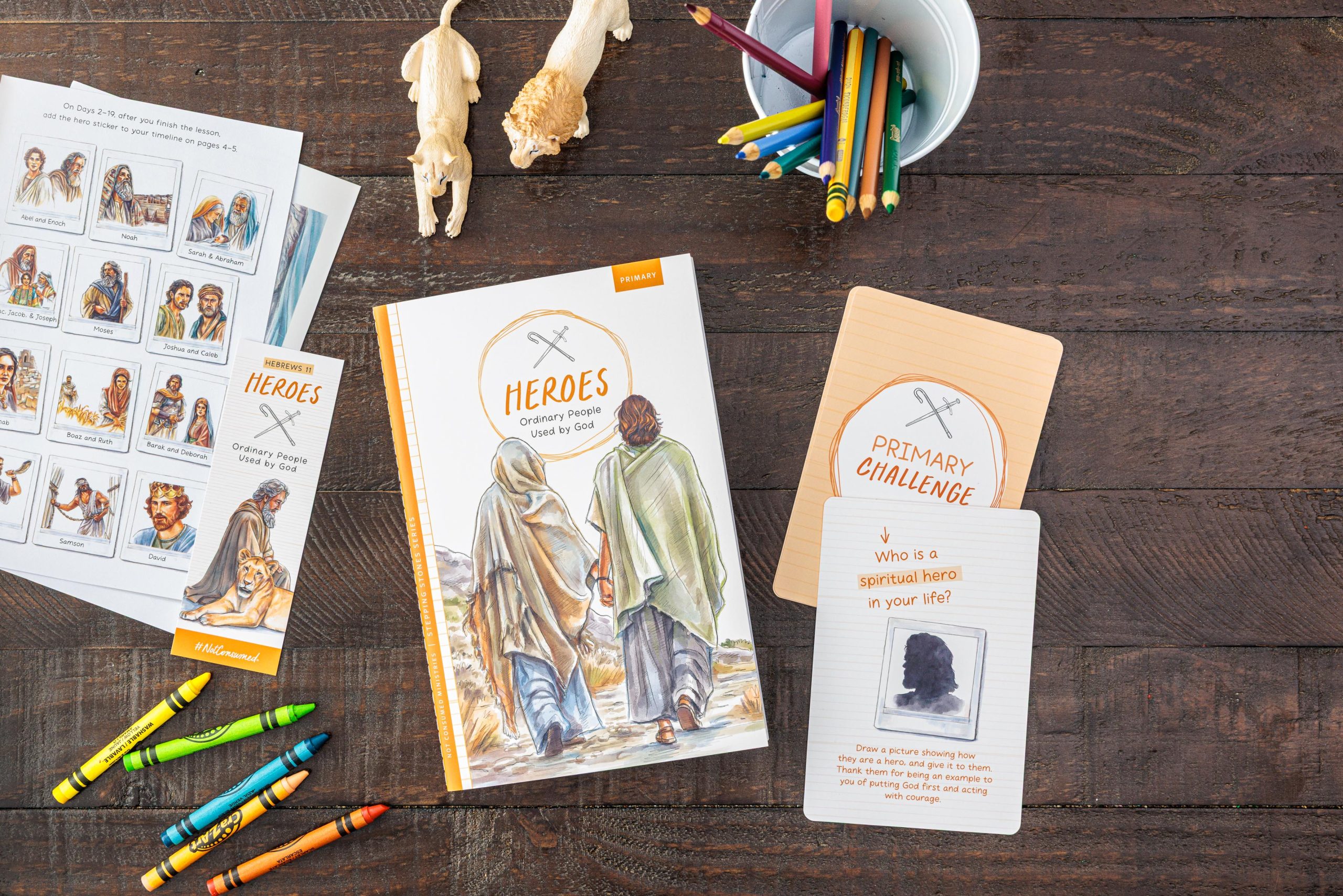 In the Heroes Bible study, kids explore the lives of people like Gideon, Ruth, Paul, and others. 