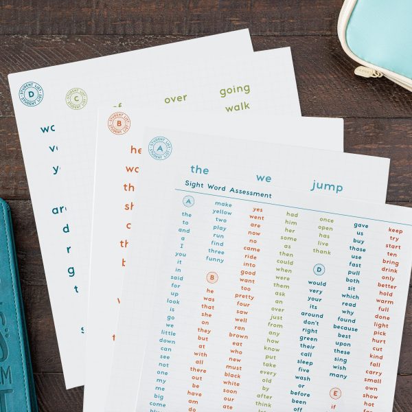 Sight word assessment worksheets