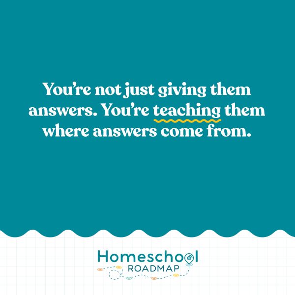 You're Not Just Giving Them Answers quote