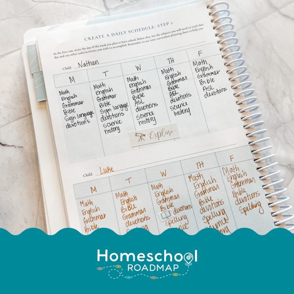 Homeschool schedule planner image