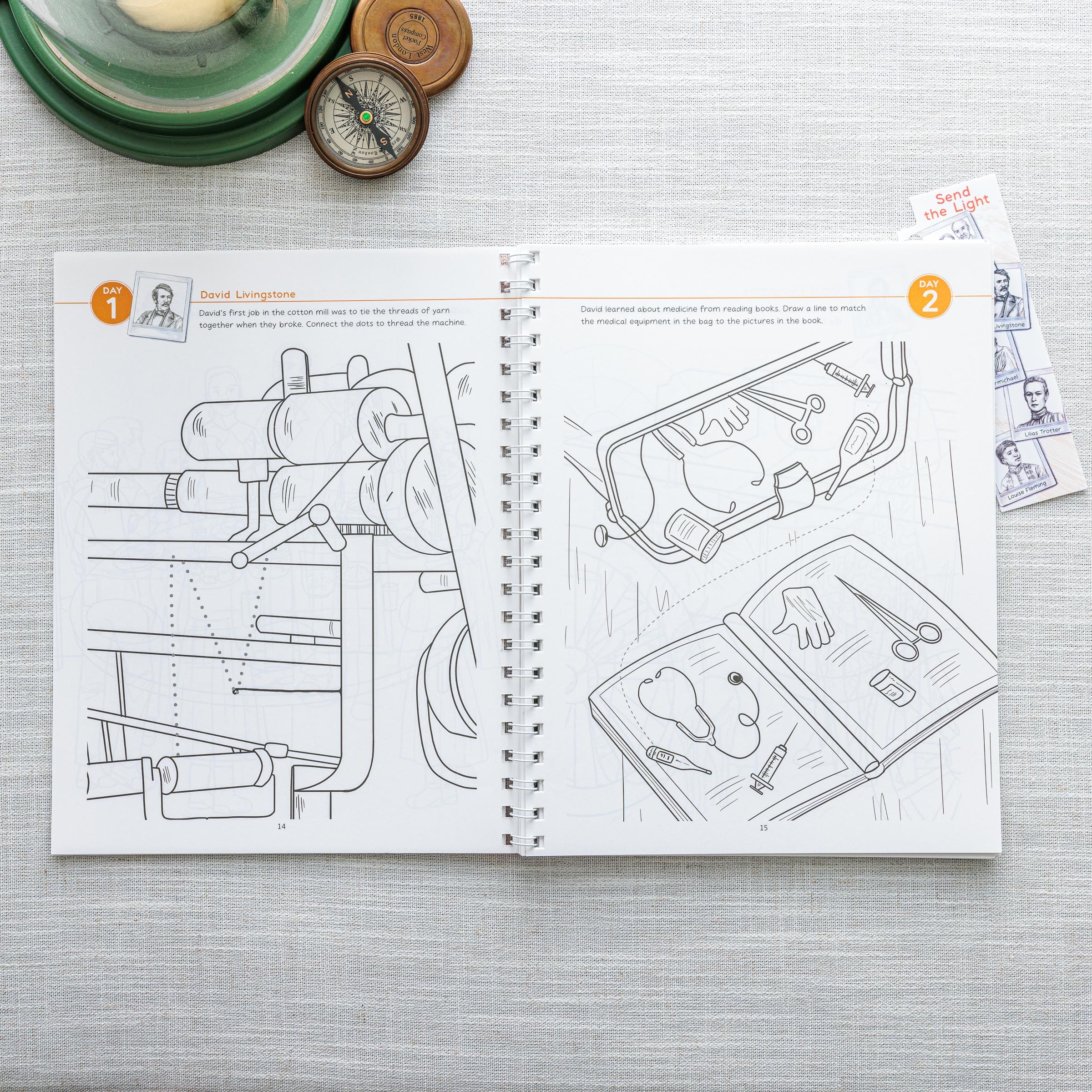STL activity book page